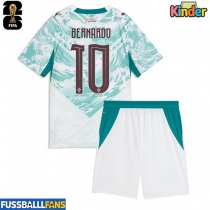 Portugal Bernardo Silva #10 Auswärts Trikotsatz Kinder WM 2026 Kurzarm (+ Kurze Hosen)